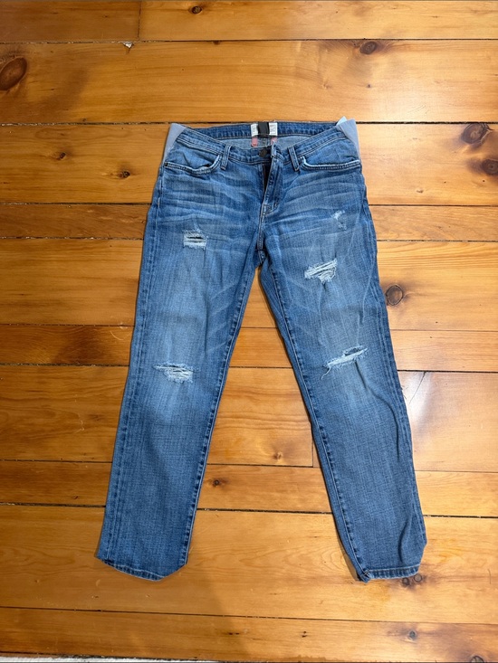 Hatch Denim - Hatch Blue Distressed Boyfriend Jeans